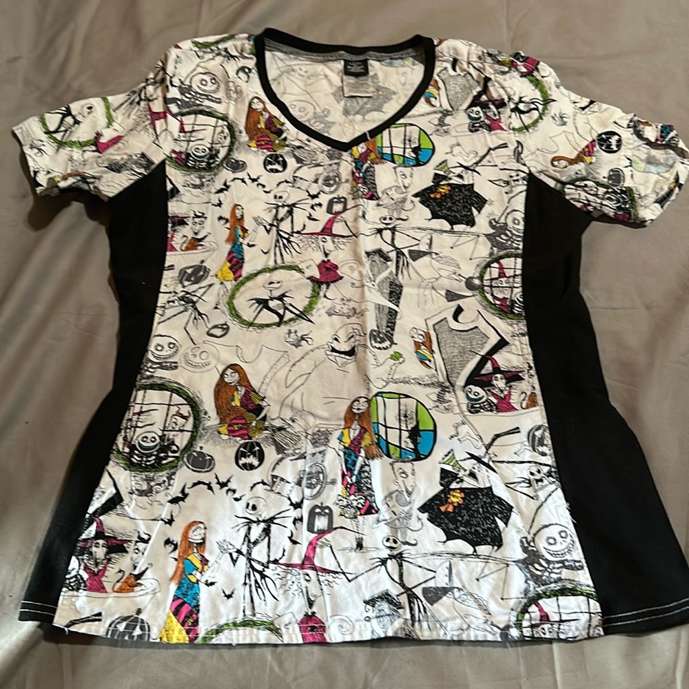 Nightmare before Christmas Scrub Top